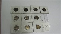 10 Assorted Buffalo Nickels worth $3.00 each