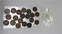 20 Assorted Indian Head Pennies worth $3 each