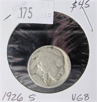1926 S Buffalo Nickel - VG8 Condition