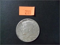 1964 D 90% Silver JFK Half Dollar= AU