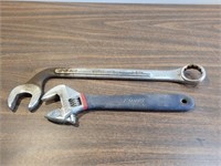 Unitool 1 5/16 Wrench + MATRIX 12in Cresent Wrench