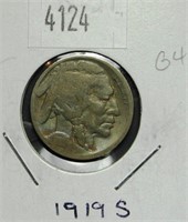 1919 S Buffalo Nickel G4 Condition
