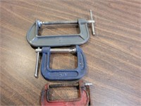 3 Various Sized  Clamps #CS GWO
