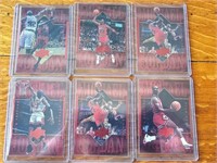 6x 1999 MICHAEL JORDAN UPPER DECK CARDS