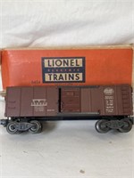 LIONEL POSTWAR O GAUGE 6454 ERIE BOX CAR WITH BOX