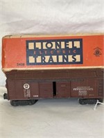 Lionel # x2458 Postwar Metal PRR Box Car 8 INCH