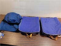 2 Universal Sized BOAT Seat Pads@15x17x3inD + Bag