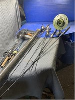 Quantity of fishing rods and reels, fishing rod