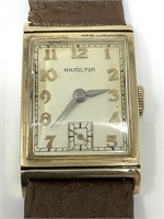 14 Kt. Gold Case Hamilton Wristwatch.
