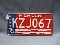 1976 Michigan plate .