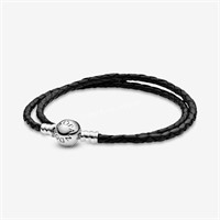 Pandora Double Leather Black Bracelet