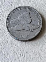 1858 FLYING EAGLE ONE CENT