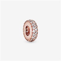 Pandora Charm - Rosegold Clear Sparkle Spacer