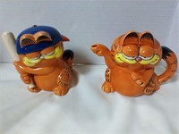 Garfield coin bank & teapot