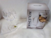 Waterford crystal wine glass w winestein