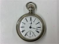 Elgin Open Face Stem Wind Pocket Watch See Pic's