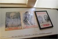 Harry S. Truman poster and Franklin D. Roosevelt