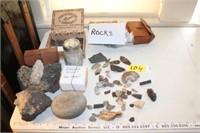 Lava Rocks, Arrow Head Pieces, misc. rocks