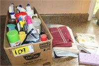 Cleaning Supplies, Towel, Broom, etc