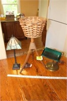 Plant Stand & 2 Lamps