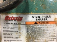 Grizzly G1035 1 1\2 HP Shaper