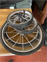 Set of Cart Wheel
