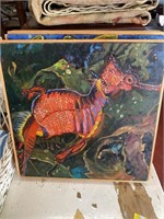 2 Sea Dragon Paintings