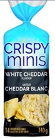 lot of 2 Crispy Minis White Cheddar Flavour  140g