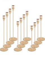 New Gold Candlestick Holder Set of 24 for Taper