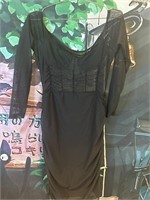 Women’s sexy sheer black dress (size XL) (like