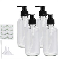 New Press Pump Bottles, Maredash Clear Glass