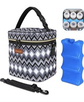 Breastmilk Cooler Bag with, Fits 6 Baby Bottles