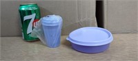 3 Tupperware mauves neuf