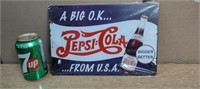 Pancarte en métal Pepsi Cola neuve