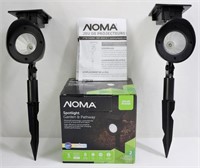 New Noma 2 Lights Solar Power Spotlight