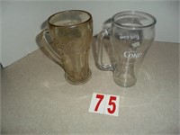 Set of 2 Glass Mugs