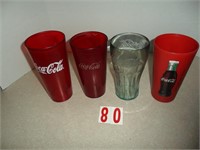 Lot of 4 plastic cups