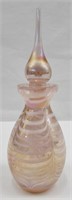 Vintage Iridescent Art Glass Scent Bottle