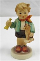 Vintage Goebel Germany Little Boy w Toy Horse 3.5"