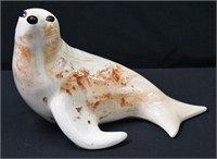 Vintage Porcelain Sitka Clay Seal Figure 5"