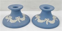 2pc Canada Art Pottery Candle Stick Holders 4"