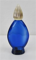 Vintage Cobalt Glass Perfume Bottle 3.5"
