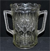 Early Pressed Glass 1900s Celery Vase 6"