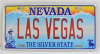 Nevada Las Vegas Metal Decor License Plate