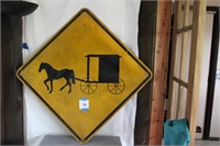 AMISH CROSSING SIGN 30" X 30"