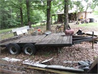 14' 2-axle trailer w/wood floor (trailer house