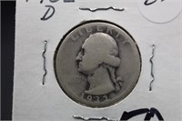 1932-D Key Date Washington Silver Quarter