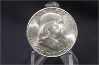 1948-D Uncirculated Franklin Silver Half Dollar