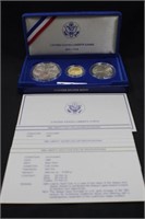 1986 Ellis Island Gold and Silver Mint Set