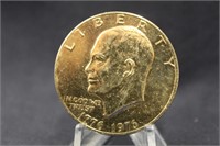 1976 Gold Plated Eisenhauer Dollar